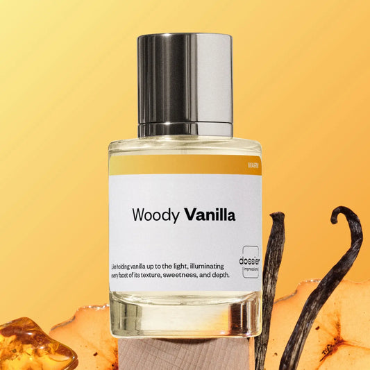 Woody Vanilla, Dossier, Unisex Perfume, Eau De Perfum, 50Ml, Davans, Jasmine, Muguet, Brown Sugar, Vanilla, Patchouli, Tonka Bean