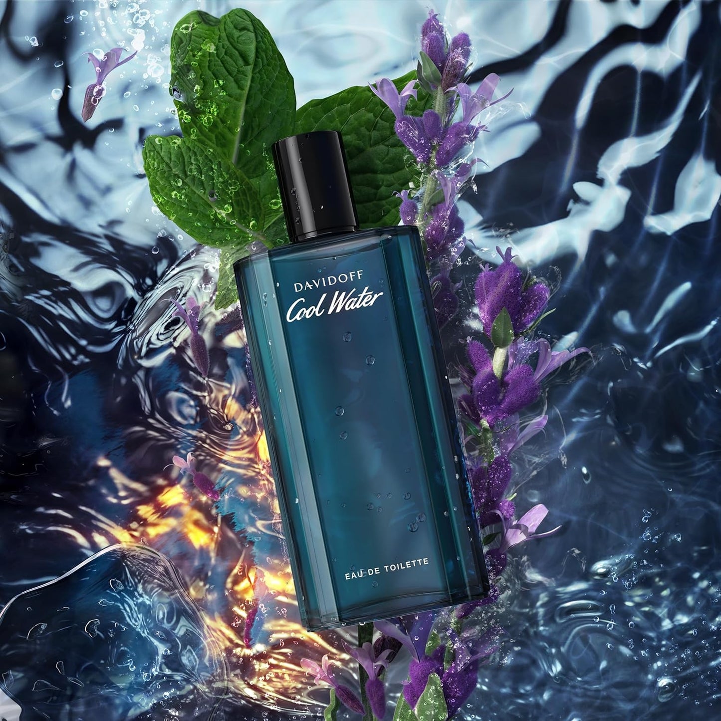 Cool Water Eau De Toilette – Aromatic Men'S Cologne – with Notes of Coriander, Mint, Lavender & Amber – Long Lasting Fragrance
