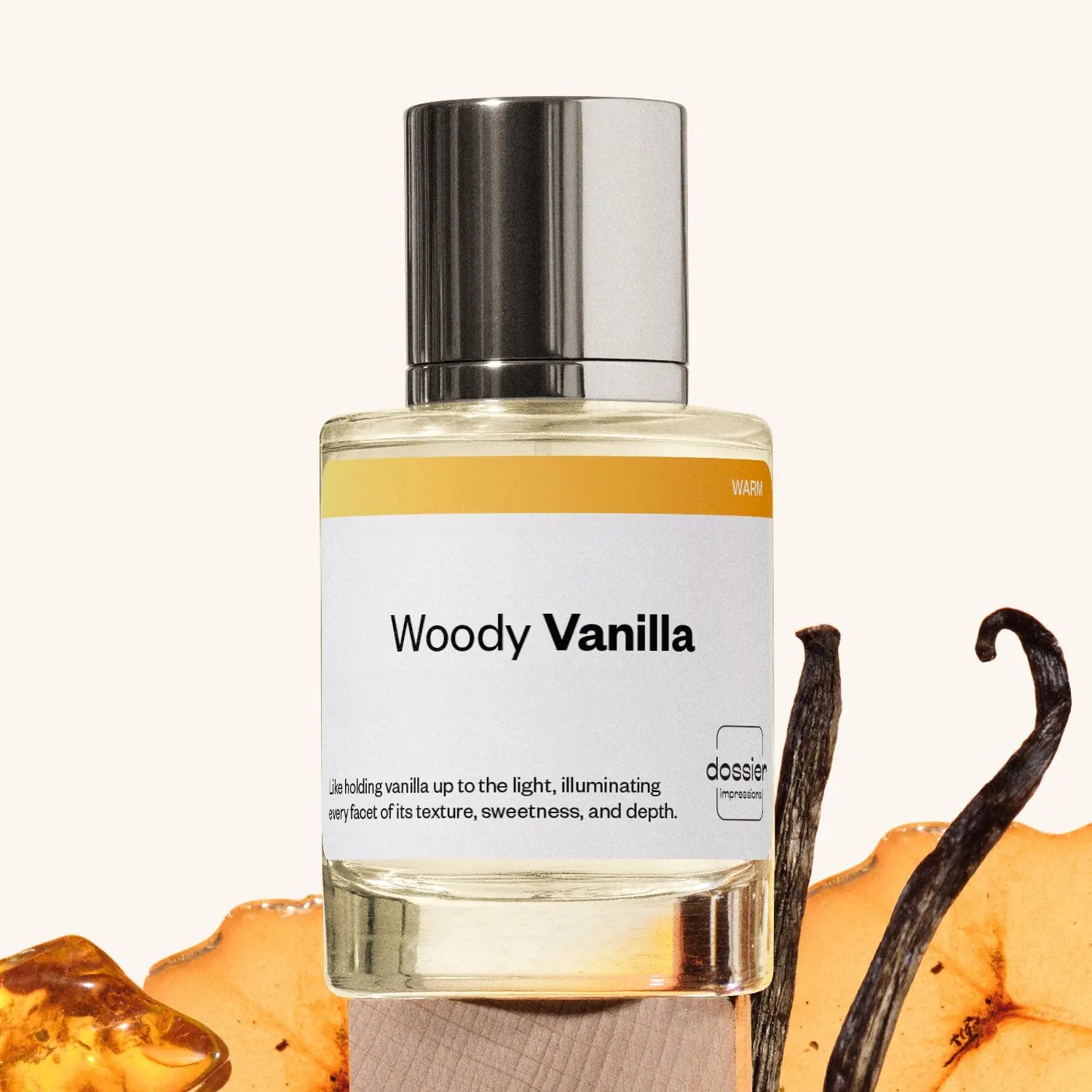 Woody Vanilla, Dossier, Unisex Perfume, Eau De Perfum, 50Ml, Davans, Jasmine, Muguet, Brown Sugar, Vanilla, Patchouli, Tonka Bean