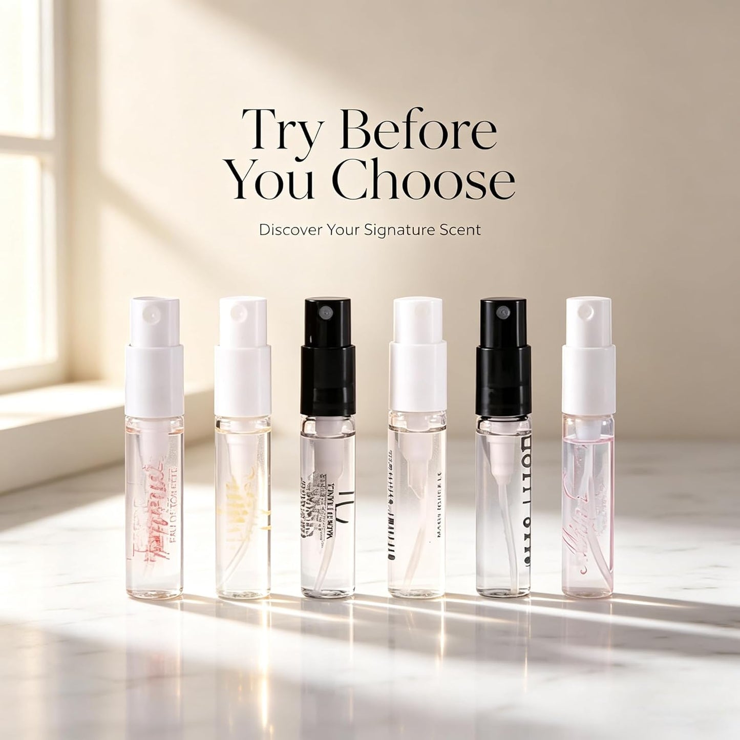20 Piece Designer Fragrance Samples, Women'S Designer Fragrance Sampler Collection, Luxury High-End Perfume Vials for Women, Mini Perfume Samples Gift for Girlfriend, Wife, or Mother