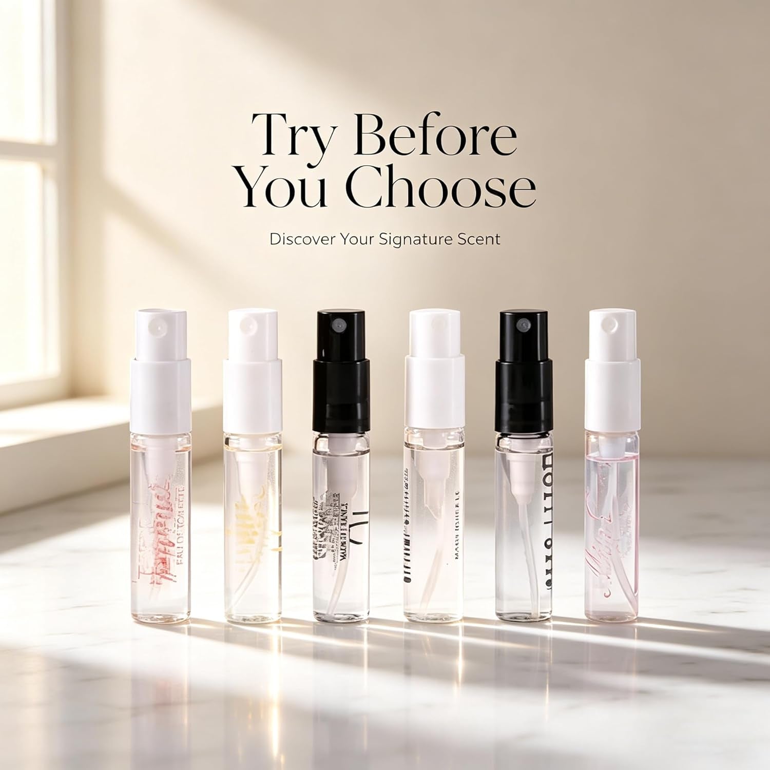 20 Piece Designer Fragrance Samples, Women'S Designer Fragrance Sampler Collection, Luxury High-End Perfume Vials for Women, Mini Perfume Samples Gift for Girlfriend, Wife, or Mother