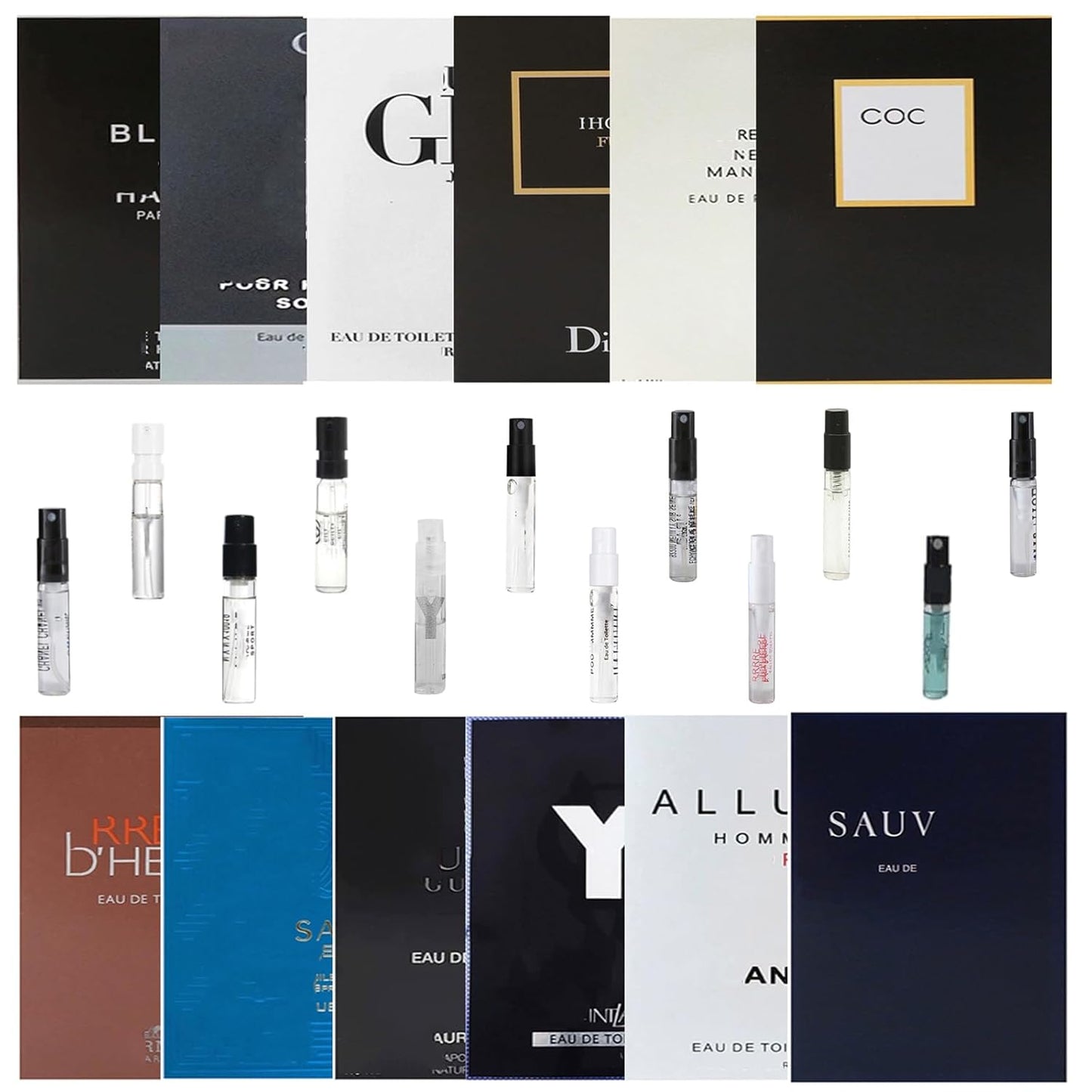 Men’S Fragrance High End Designer Cologne Samples Set for Men Travel Size Perfume Gift Set (12PCS)